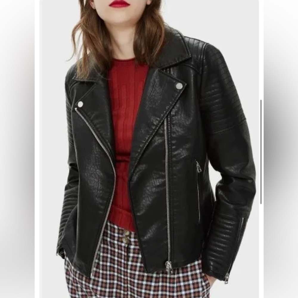 Topshop Rosa Biker Jacket